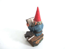 UpperDutch:Gnome,'Gideon' Reading Gnome figurine. Classic gnomes series by AAAAAAA International Co. Ltd. Designed by Rien Poortvliet.