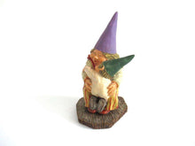 UpperDutch:Gnome,Gnome figurine 'Corrina' after a design by Rien Poortvliet, Gnome with Baby.