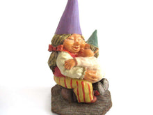 UpperDutch:Gnome,Gnome figurine 'Corrina' after a design by Rien Poortvliet, Gnome with Baby.