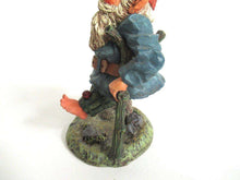 UpperDutch:,Gnome figurine 'Henry' Gnome with crutches, designed by Rien Poortvliet, Classic Gnomes serie 2000