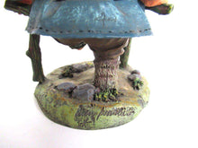 UpperDutch:,Gnome figurine 'Henry' Gnome with crutches, designed by Rien Poortvliet, Classic Gnomes serie 2000