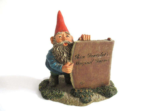 UpperDutch:Gnome,Gnome figurine 'Moses' after a design by Rien Poortvliet, Classic gnomes.
