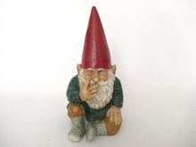 UpperDutch:Gnome,Gnome figurine, Sitting Gnome after a design by Rien Poortvliet, David the Gnome, Garden Gnome.