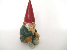 UpperDutch:Gnome,Gnome figurine, Sitting Gnome after a design by Rien Poortvliet, David the Gnome, Garden Gnome.