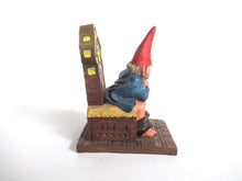 UpperDutch:Gnome,Gnome figurine 'Theodor' after a design by Rien Poortvliet. Gnome on the toilet. Dutch Classic Gnomes series. AAAAAAA International Co. Ltd.