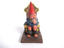 UpperDutch:,Gnome figurine 'Theodor' after a design by Rien Poortvliet. Gnome on the toilet. Dutch Classic Gnomes series. AAAAAAA International Co. Ltd.