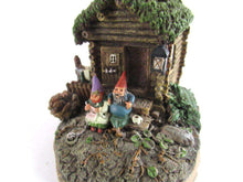 UpperDutch:Gnome,Gnome House, Classic Gnomes Villages 'Gnome Sweet Home' Gnome figurine after a design by Rien Poortvliet.
