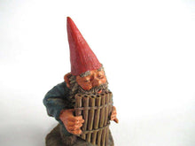 UpperDutch:Gnome,Gnome playing a pan flute 'Andreas' after a design by Rien Poortvliet. Part of the Classic Gnomes series.