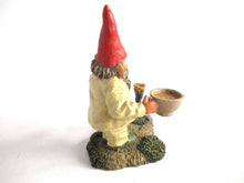 UpperDutch:Gnome,Gnome with Flower, Classic Gnomes 'Michael' Gnome figurine after a design by Rien Poortvliet.