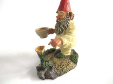 UpperDutch:Gnome,Gnome with Flower, Classic Gnomes 'Michael' Gnome figurine after a design by Rien Poortvliet.