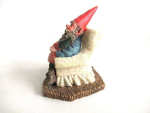 UpperDutch:,'Grandfather with Children' Gnome with grandchildren sitting in a chair figurine. Part of the Classic Gnomes series designed by Rien Poortvliet