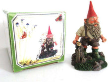 UpperDutch:,'Hansli' Gnome drinking beer figurine in original box after a design by Rien Poortvliet. Classic Gnomes