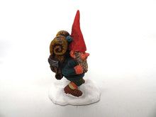 UpperDutch:Gnome,'John with backpack' Gnome figurine. Part of the 2001 Classic Gnomes series designed by Rien Poortvliet