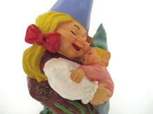 UpperDutch:Gnome,Lisa the Gnome with Child Gnome figurine 8 INCH Gnome after a design by Rien Poortvliet, David the Gnome.