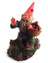 UpperDutch:Gnome,'Lucky' Gnome with Ladybugs figurine after a design by Rien Poortvliet Gnome with ladybugs. Classic gnomes