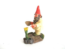 UpperDutch:Gnome,'Michael' Classic Gnomes, Gnome figurine after a design by Rien Poortvliet, Gnome with Flower