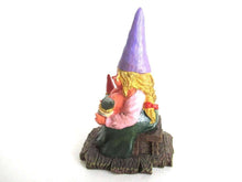 UpperDutch:Gnome,New born, Breastfeeding Gnome figurine after a design by Rien Poortvliet 'Catherine with baby's '. Twin gift