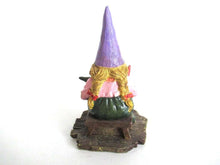 UpperDutch:Gnome,New born, Breastfeeding Gnome figurine after a design by Rien Poortvliet 'Catherine with baby's '. Twin gift