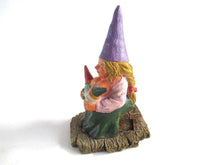 UpperDutch:Gnome,New born, Breastfeeding Gnome figurine, Rien Poortvliet 'Catherine with baby's '. Twin gift