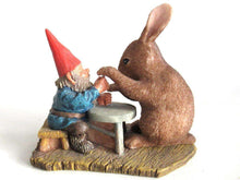 UpperDutch:,'Ollekebolleke' Rabbit playing game with David the gnome. Designed by Rien Poortvliet, produced by AAAAAAA International Co. Ltd.