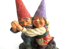 UpperDutch:Gnome,Rien Poortvliet gnome firgurine, dancing gnome couple. Classic Gnomes series 'Fryda and Fred Dancing'. AAAAAAA International Co. Ltd