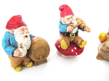 UpperDutch:Gnome,Set of 7 Vintage Gnomes - stoneware.