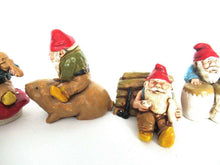 UpperDutch:Gnome,Set of 7 Vintage Gnomes - stoneware.