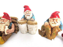 UpperDutch:Gnome,Set of 7 Vintage Gnomes - stoneware.