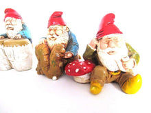 UpperDutch:Gnome,Set of 7 Vintage Gnomes - stoneware.
