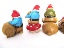 UpperDutch:Gnome,Set of 7 Vintage Gnomes - stoneware.
