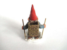 UpperDutch:Gnome,Skiing Gnome 'Paul on Skites'. Part of the 2001 Classic Gnomes series designed by Rien Poortvliet