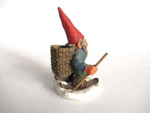 UpperDutch:Gnome,Skiing Gnome 'Paul on Skites'. Part of the 2001 Classic Gnomes series designed by Rien Poortvliet