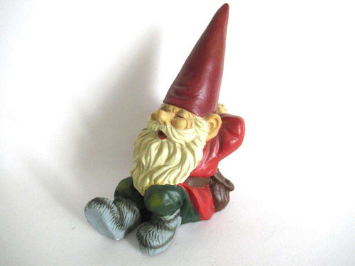 UpperDutch:Gnome,Sleeping Gnome after a design by Rien Poortvliet, David the Gnome.