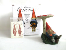 UpperDutch:,Slumber Chief Gnome Figurine in original box 1993 Rien Poortvliet, gnome under Mushroom.