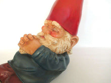 UpperDutch:Gnome,XL Garden gnome, Sleeping Gnome. Rien Poortvliet, David the Gnome Statue, Childrens decor, David el Gnomo.