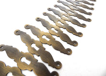 UpperDutch:Hooks and Hardware,1 (ONE) Keyhole cover, keyhole frame, Vintage metal Escutcheon.
