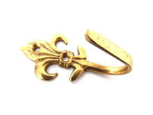 UpperDutch:Hooks and Hardware,Lily Wall hook, Coat hook, 1 small Lily wall hook, Towel hook Solid brass.