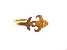 UpperDutch:Hooks and Hardware,Lily Wall hook, Coat hook, 1 small Lily wall hook, Towel hook Solid brass.
