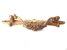 UpperDutch:Hooks and Hardware,Drawer Handle, Vintage Brass Ornate Drawer Handle, Drop pull.