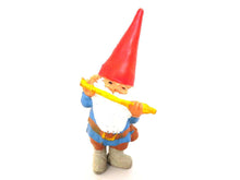 UpperDutch:Gnomes,1 (ONE) David the Gnome figurine after a design by Rien Poortvliet, Collectible pocket gnome plays on flute,mini garden gnome.