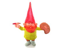 UpperDutch:Gnomes,1 (ONE) David the Gnome figurine after a design by Rien Poortvliet, Painting gnome, Collectible pocket gnome, mini garden gnome.