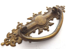 UpperDutch:Hooks and Hardware,Drawer Handle, Vintage Brass Ornate Drawer Handle, Drop pull.