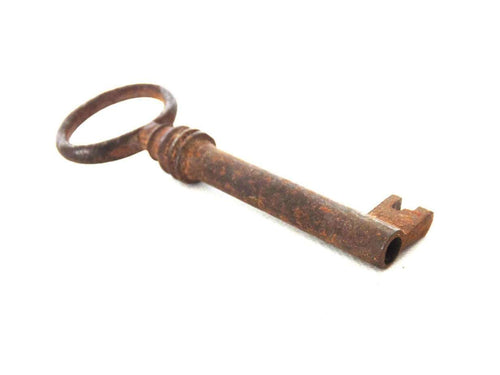 UpperDutch:Hooks and Hardware,Antique Skeleton Key. Beautiful antique metal key, skeleton key, shabby, rusty, rustic.