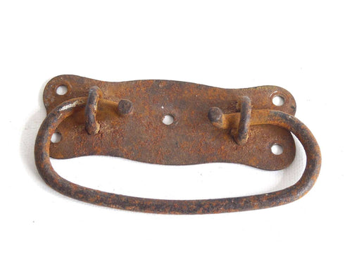 UpperDutch:Hooks and Hardware,Authentic Rusty Antique Chest Handle / Drawer Handle / drop pull