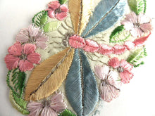 UpperDutch:Sewing Supplies,Dragonfly Applique, 1930s vintage embroidered dragonfly applique. Vintage patch, sewing supply. Applique, Crazy quilt.