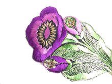 UpperDutch:Sewing Supplies,Applique, flower applique, 1930s vintage embroidered applique. Vintage floral patch, sewing supply.