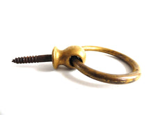 UpperDutch:Hooks and Hardware,Antique Solid Brass Drawer Pull, Drop Ring Drawer Handles.