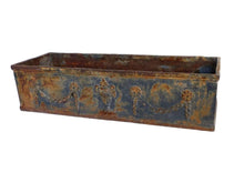 UpperDutch:Planter,One 1 Antique French cast iron planter, architectural yard art. European Romantic rusty garden decor, gardening gift.