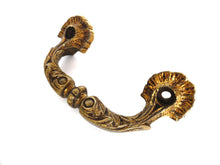 UpperDutch:Hooks and Hardware,Drawer pull, Large Antique Brass Cabinet Pull, Copper Door Handle, Hardware, Ormolu Drawer Handle.