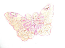 UpperDutch:Sewing Supplies,Applique, butterfly 1930s vintage embroidered applique. Vintage patch, sewing supply.